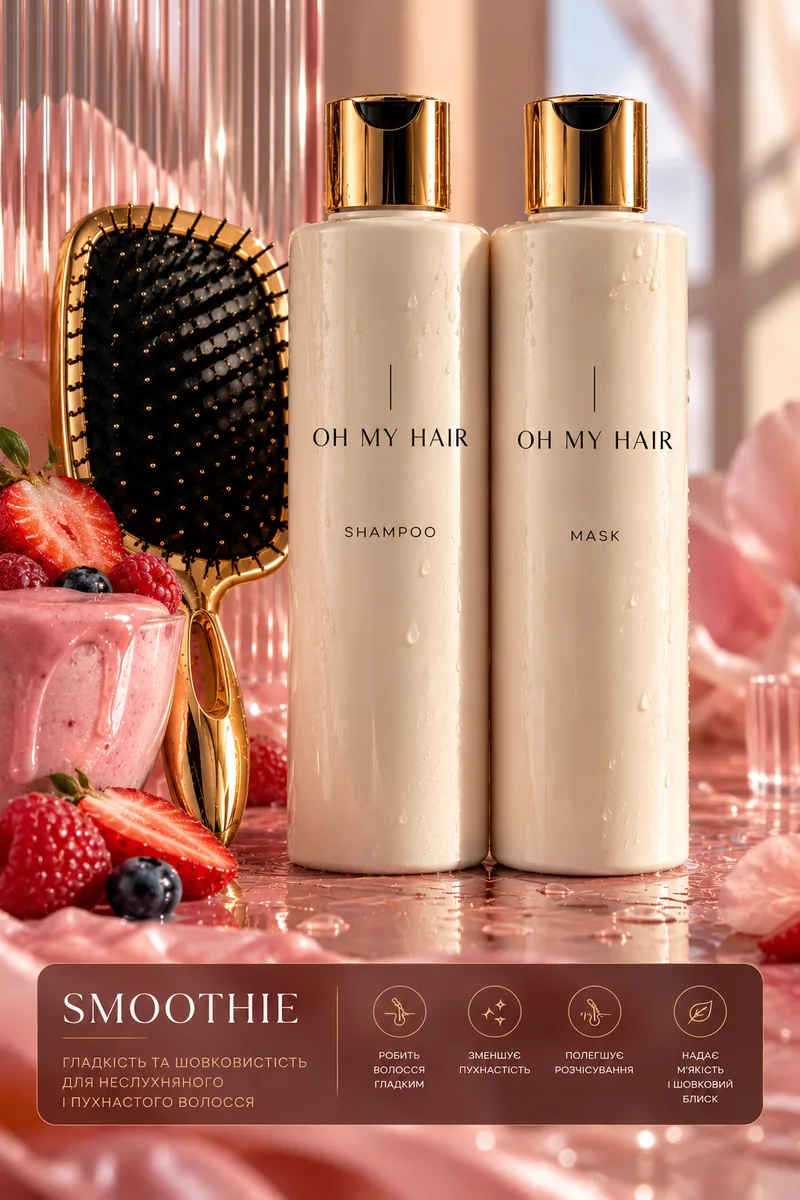 OH! My Hair Smoothie — гладкість та шовковистість, для неслухняного та пухнастого волосся